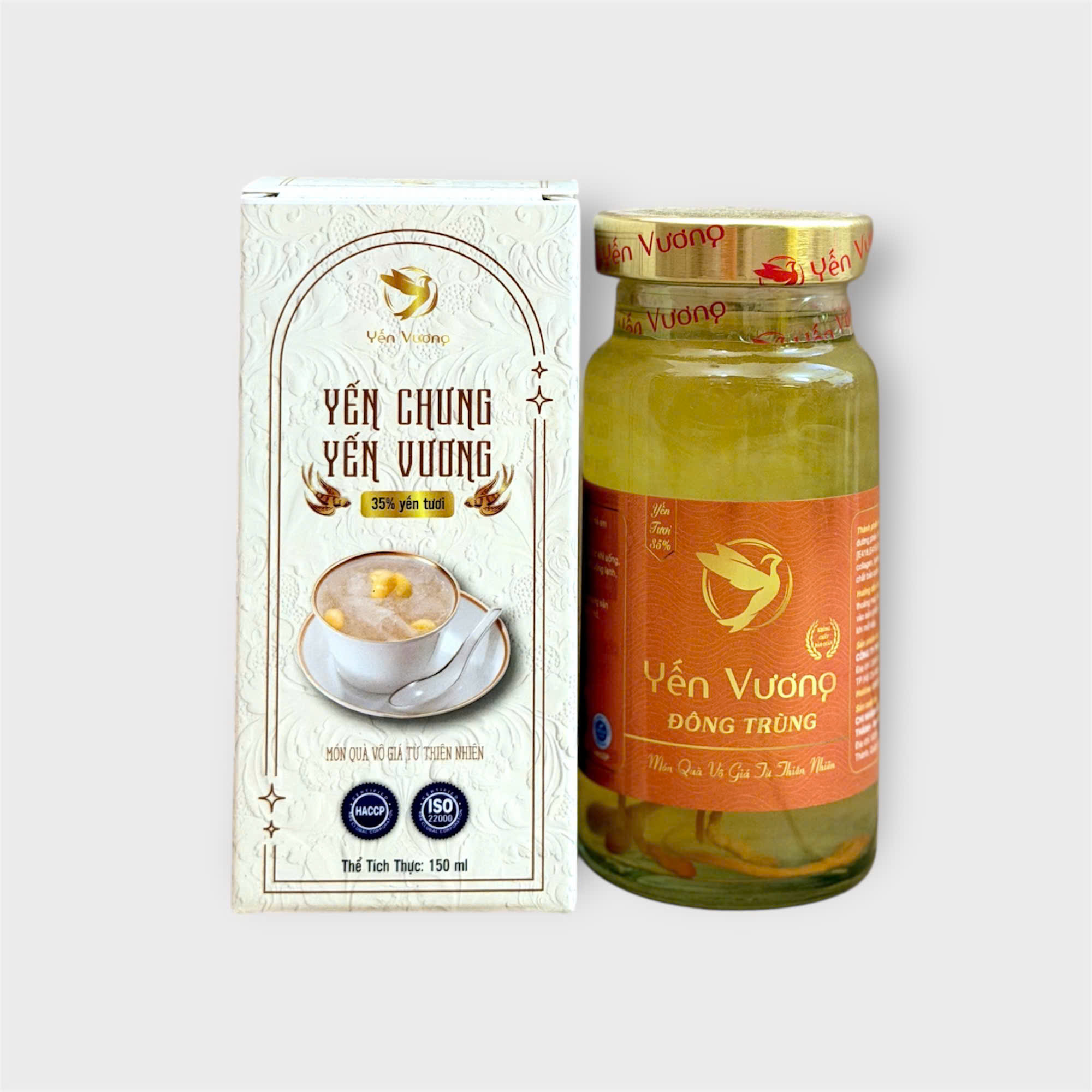 Hũ yến Vương 140ml có hộp Đông Trùng